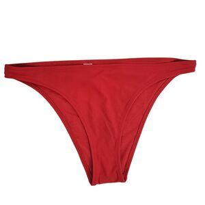 Aerie Bikini‎ Bottoms Women's Medium Red Cheeky Swim NWT